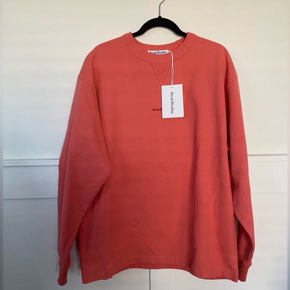 Acne Studios - logo-print cotton sweatshirt (NWT) - Small - Picture 1 of 10